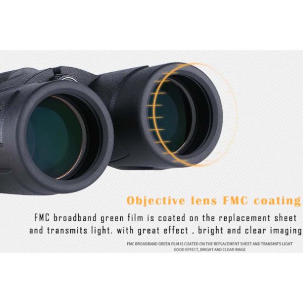 HD Portable Binoculars 10X42 with Bak 4 FMC Green Film - Image 14