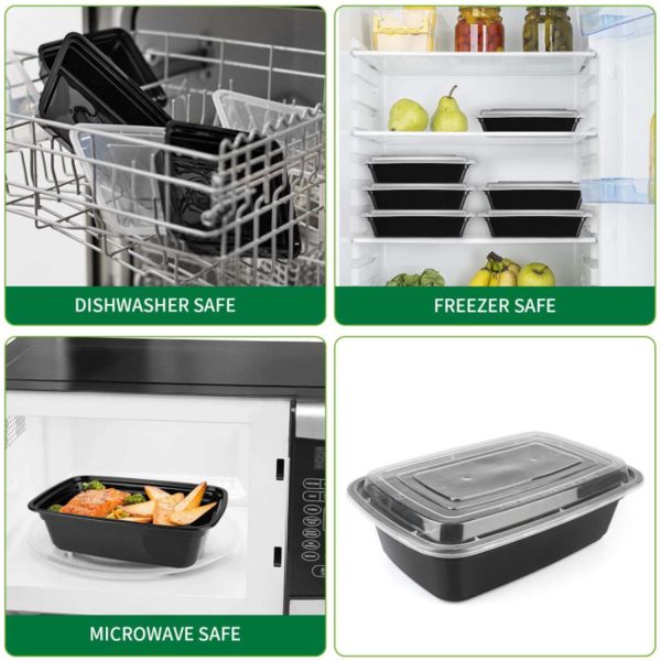 MyKitchen® Rectangular Meal Prep Container Set - Image 2