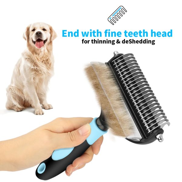 FocusPet® De-Shedding Comb and De-Matting Grooming 2-in-1 - Image 5