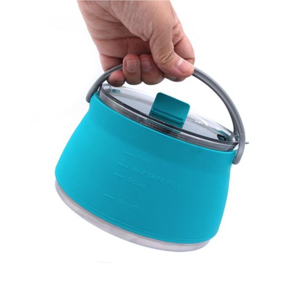 FocusOutdoor® Foldable 1.1L Silicone Pot Kettle - BPA Free - Image 9