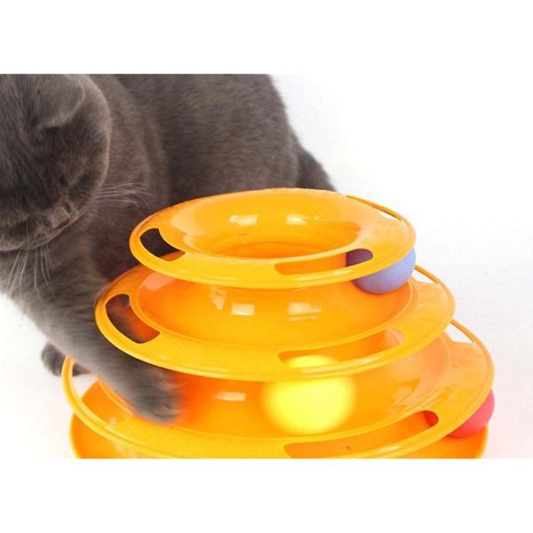 FocusPet® Cat Toy Tower Interactive 3-Level Entertainment - Image 3