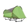 Tunnel Shaped Freestanding Tent Cot for Hiking and Motorcycling