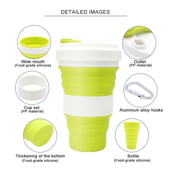 MyKitchen® Collapsible Silicone Cup 550ml - Image 13