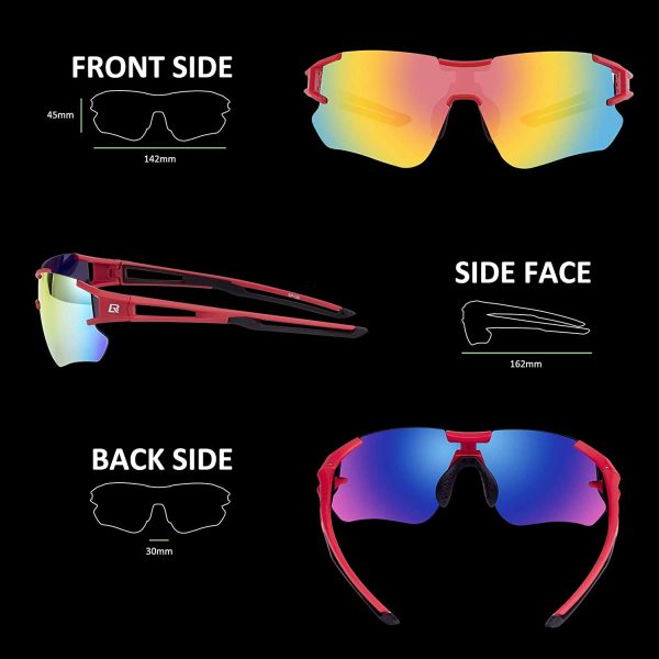 Rockbros Polarized Cycling Sunglasses with UV Protection - Image 4