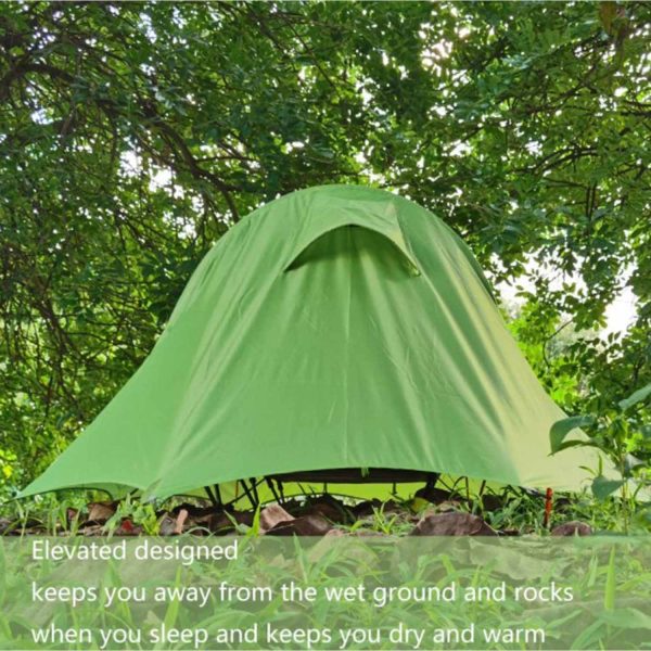 Tunnel Shaped Freestanding Tent Cot for Hiking and Motorcycling - Image 9