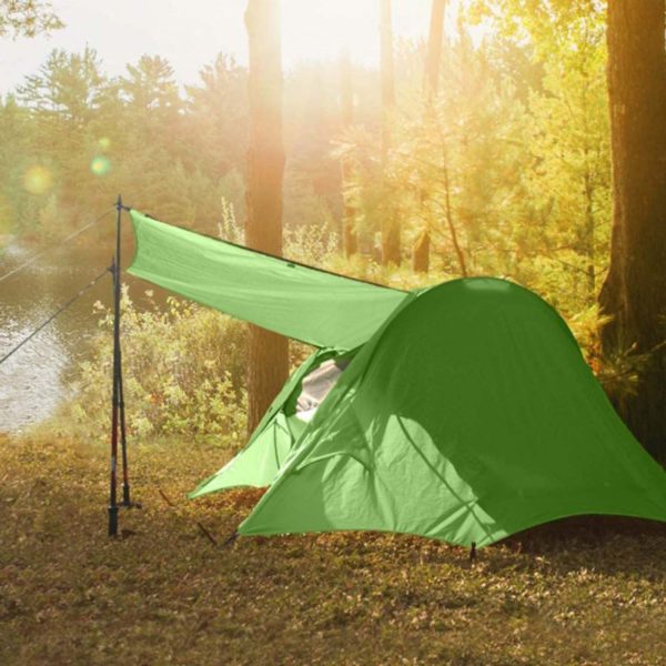 Tunnel Shaped Freestanding Tent Cot for Hiking and Motorcycling - Image 10