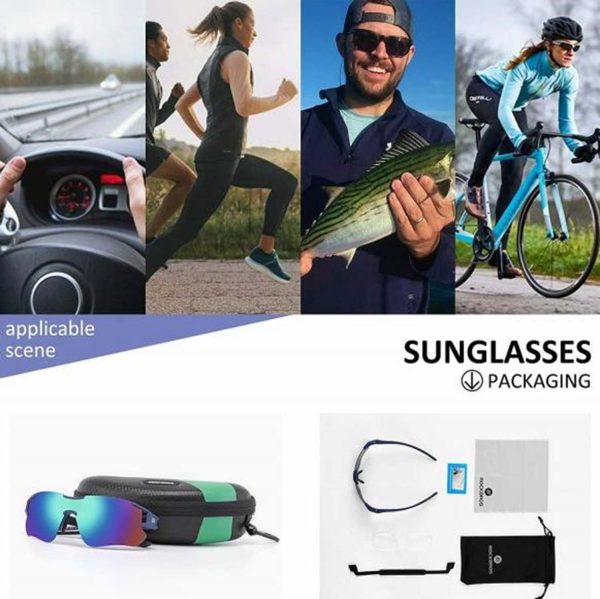 Rockbros Polarized Cycling Sunglasses with UV Protection - Image 5