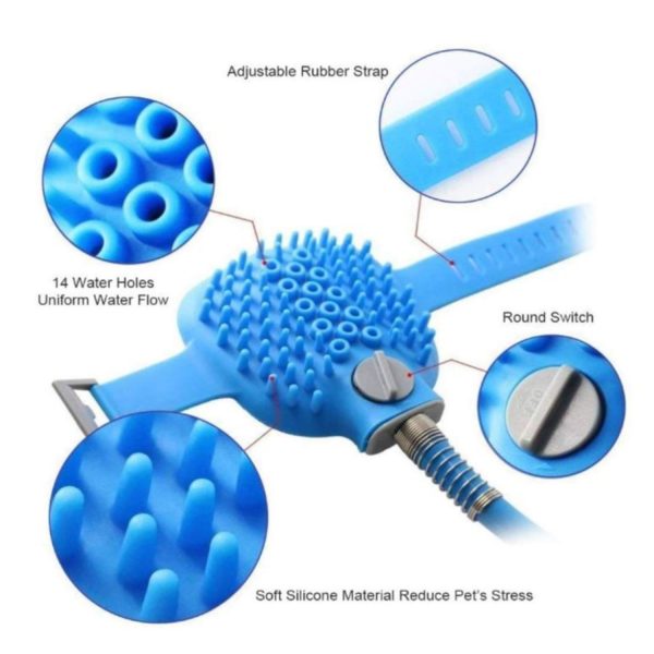 FocusPet® Pet Shower Brush for Cats and Dogs Indoor & Outdoor - Image 4