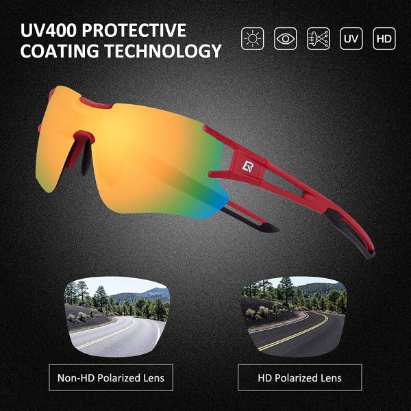 Rockbros Polarized Cycling Sunglasses with UV Protection - Image 6