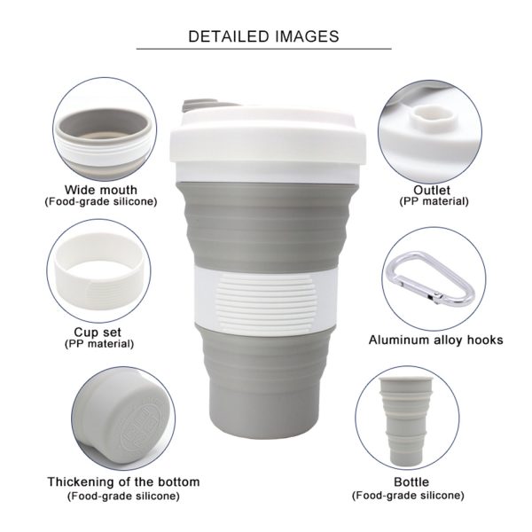 MyKitchen® Collapsible Silicone Cup 550ml - Image 16