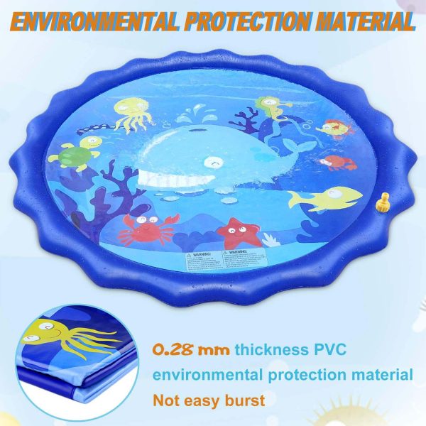 Sprinkler & Splash Play Mat for Kids BPA-Free : Summer Fun - Image 4