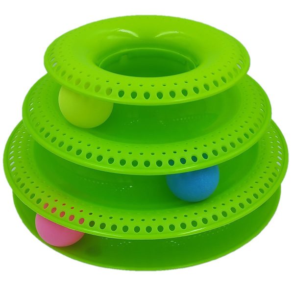 FocusPet® Cat Tower Track Toy 3-Tier Interactive Entertainment - Image 3