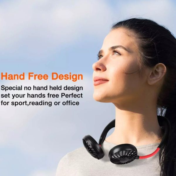 FocusFit® Portable Rechargeable Fan Hands-Free Neck 2000mAh - Image 18