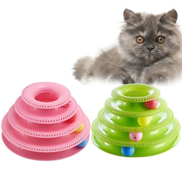 FocusPet® Cat Tower Track Toy 3-Tier Interactive Entertainment - Image 4