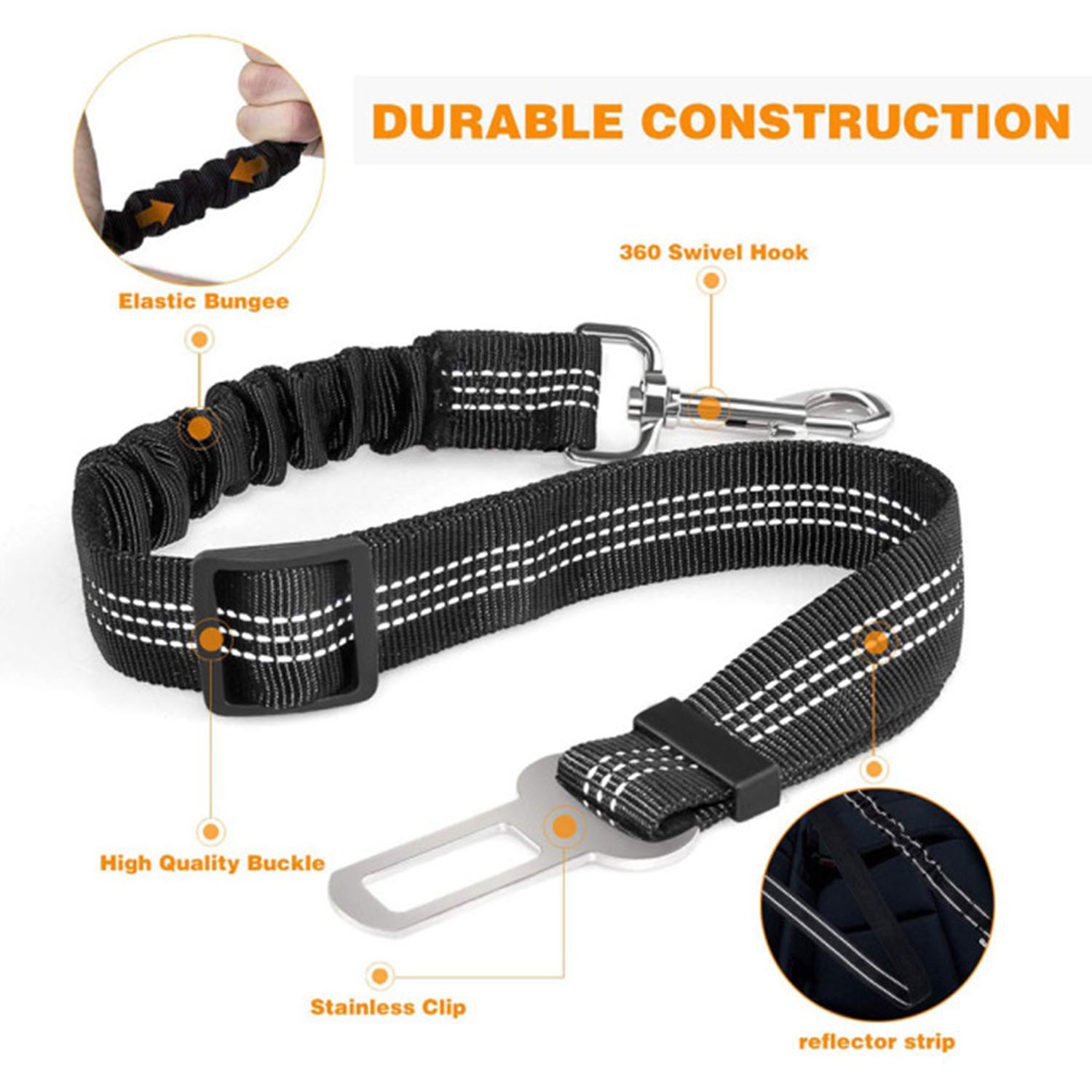 FocusPet® Adjustable Seat Belt Dog and Pet Car Harness - Image 9