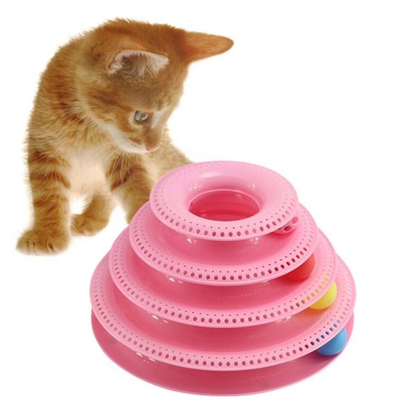 FocusPet® Cat Tower Track Toy 3-Tier Interactive Entertainment - Image 9