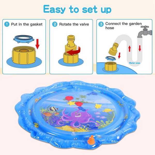 Sprinkler & Splash Play Mat for Kids BPA-Free : Summer Fun - Image 8