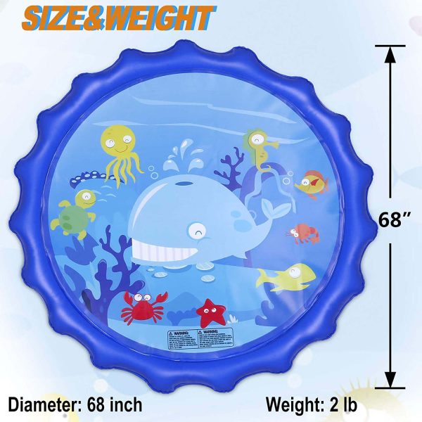 Sprinkler & Splash Play Mat for Kids BPA-Free : Summer Fun - Image 9