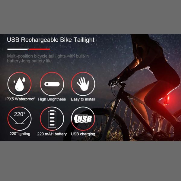 RockBros Waterproof Bike Taillight - Image 3