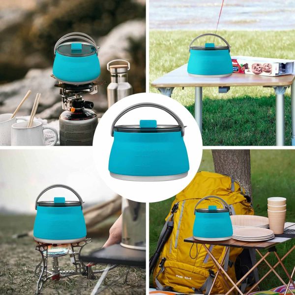 FocusOutdoor® Camping Cookware Set Collapsible Silicone 4-Piece - Image 10