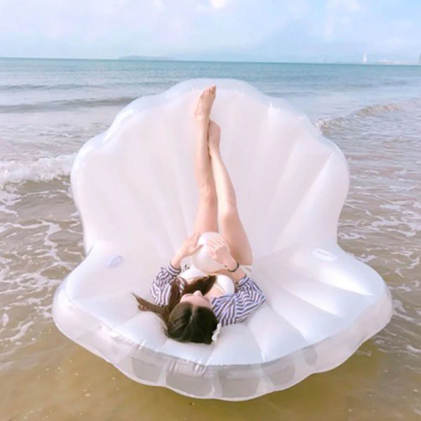 FocusOutdoor® XLarge Floatie Pool Inflatable Pearl With Handles - Image 2