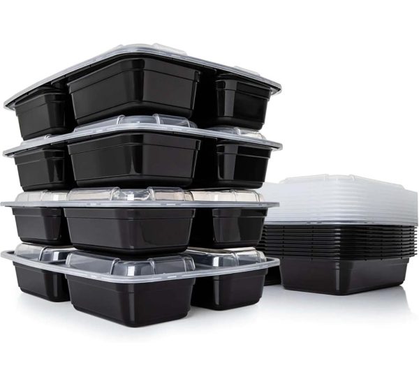 MyKitchen® 3-Compartment Meal Prep Container Set - Image 2