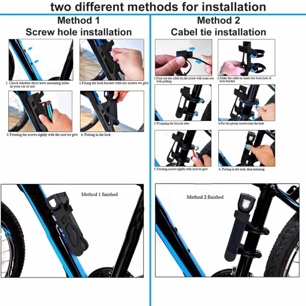 FocusFit® Bicycle Lock Rotatable Stainless-Steel - Image 4