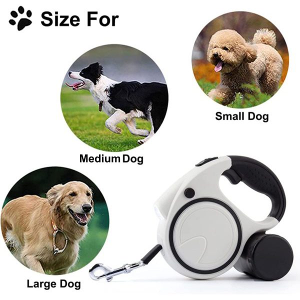FocusPet® Reflective Retractable Leash Dogs LED Ergonomic - Image 2