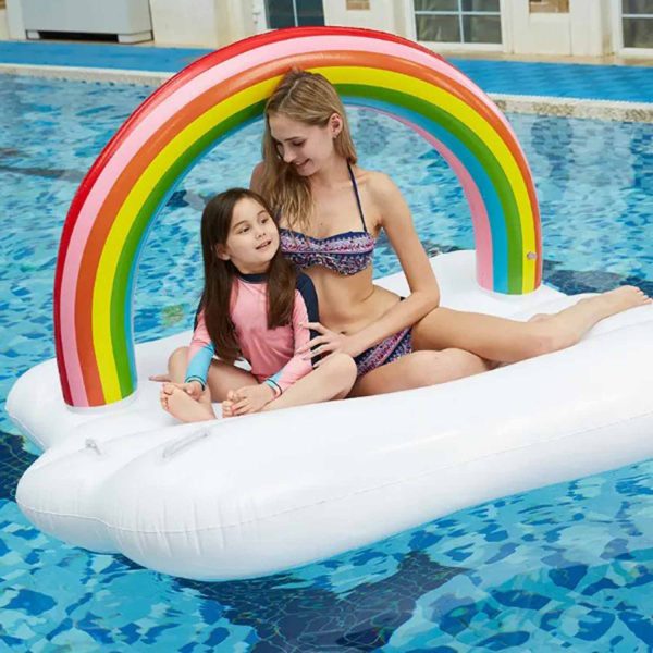 FocusOutdoor® Daybed Pool Float Rainbow Cloud Ultimate Fun - Image 5