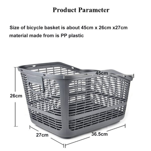 FocusFit® Rear Basket Carrier Rack 32L - Image 5
