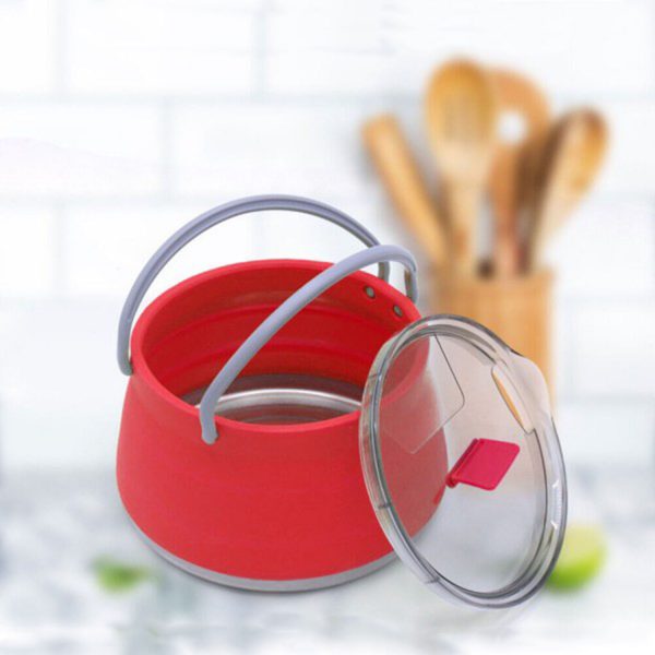 FocusOutdoor® Foldable 1.1L Silicone Pot Kettle - BPA Free - Image 10