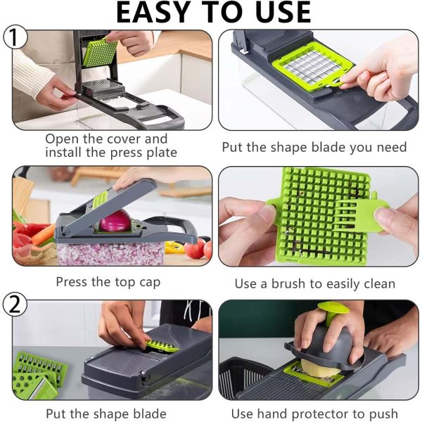 MyKitchen® 12 in 1 Vegetable Chopper - Image 9