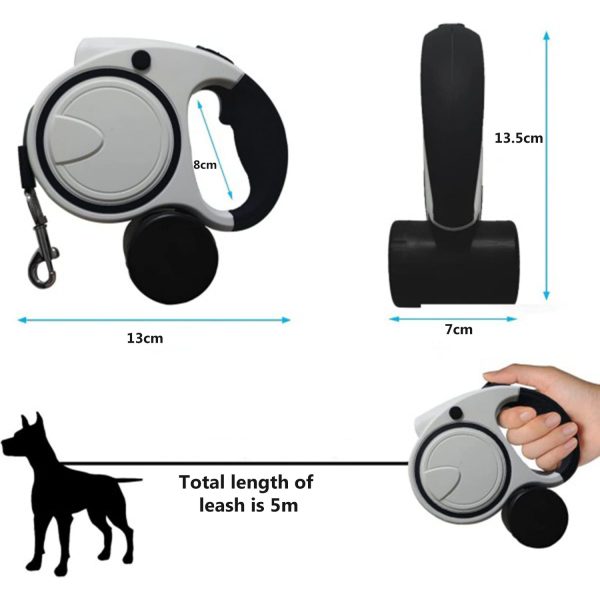 FocusPet® Reflective Retractable Leash Dogs LED Ergonomic - Image 12