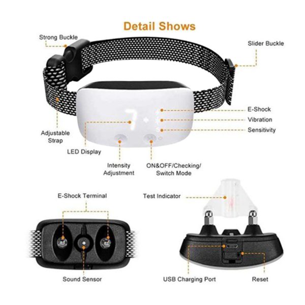 FocusPet® Anti-Bark Training Collar Dogs 7 Levels USB Rechargeable - Image 7