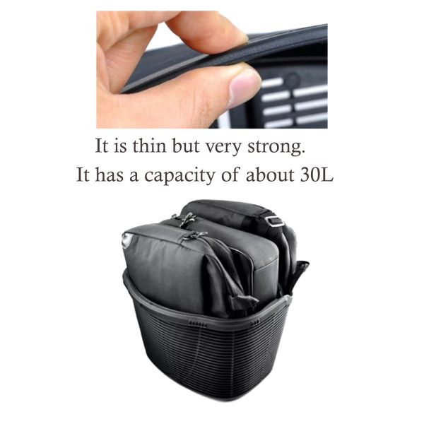FocusFit® Front Handlebar Basket Versatile Quick Release 30L - Image 8