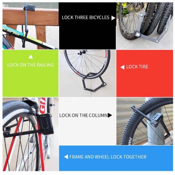 FocusFit® Bicycle Lock Rotatable Stainless-Steel - Image 3