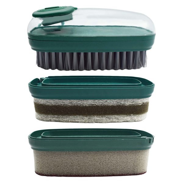 MyKitchen® Soap Dispenser with Sponges and Brush - Image 3