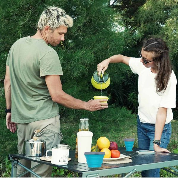 FocusOutdoor® Camping Cookware Set Collapsible Silicone 4-Piece - Image 13