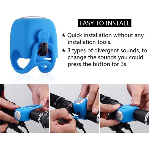 Rockbros Rainproof Electric Cycling Bell - Image 8