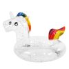 Glitter Unicorn Inflatable Swim Ring Pool Floatie: Magical Splendor