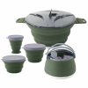 Foldable Collapsible Silicone Camping Cookware Set