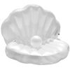 Large Inflatable Pearl Pool Floatie With Handles: Pearl Elegance