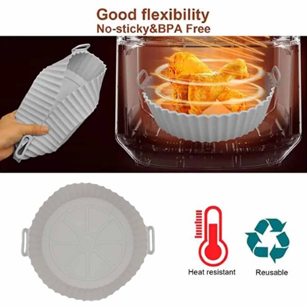 Silicone Air Fryer Liner Basket - Image 6