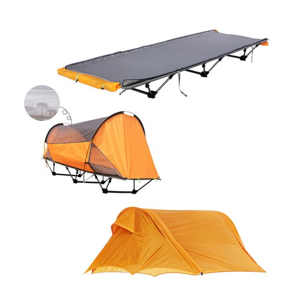 Tunnel Shaped Freestanding Tent Cot for Hiking and Motorcycling - Image 12