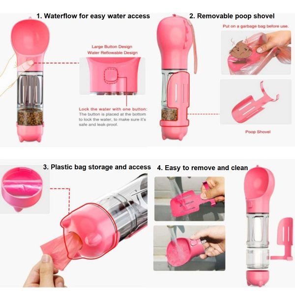 FocusPet® Portable Water Bottle: 4-in-1 Leakproof & Lightweight - Image 6