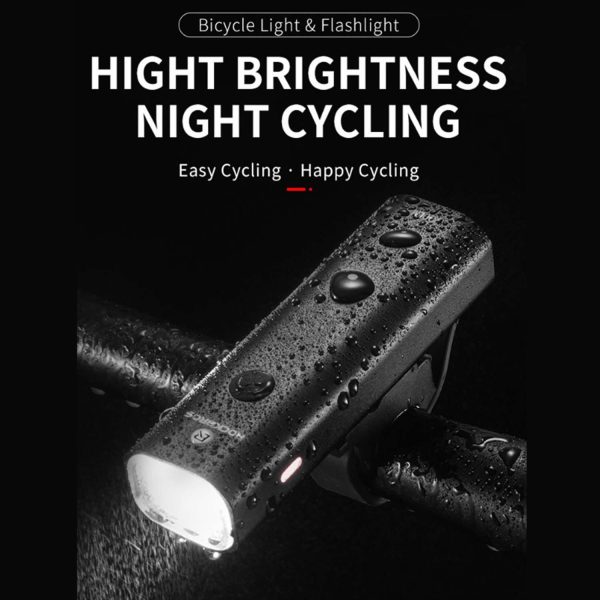 RockBros USB Rechargeable Bike Front Light: 200 Lumens - Image 3