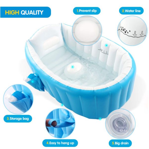 FocusBaby® Inflatable Non-Slip Bathtub - Image 9