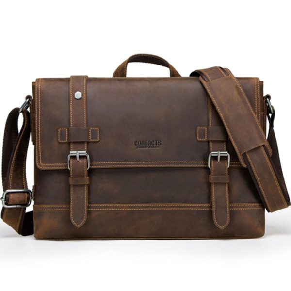 FocusBags® Premium Leather Laptop Bag - Image 2