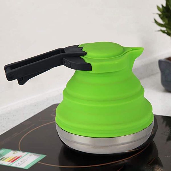 FocusOutdoor® Collapsible Travel Kettle: 1.5L Stainless Steel Base - Image 11