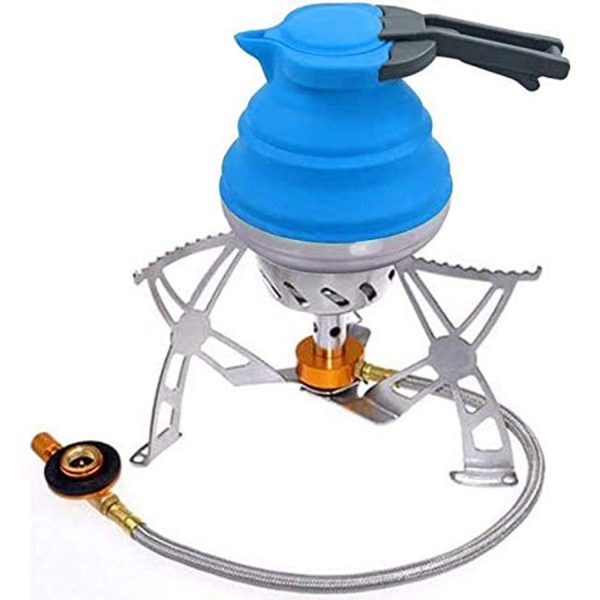 FocusOutdoor® Collapsible Travel Kettle: 1.5L Stainless Steel Base - Image 5